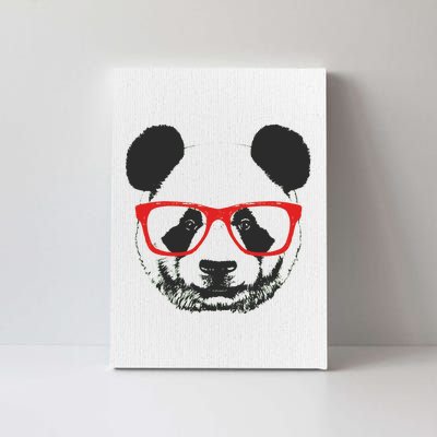 Portrait of Panda with glasses Canvas