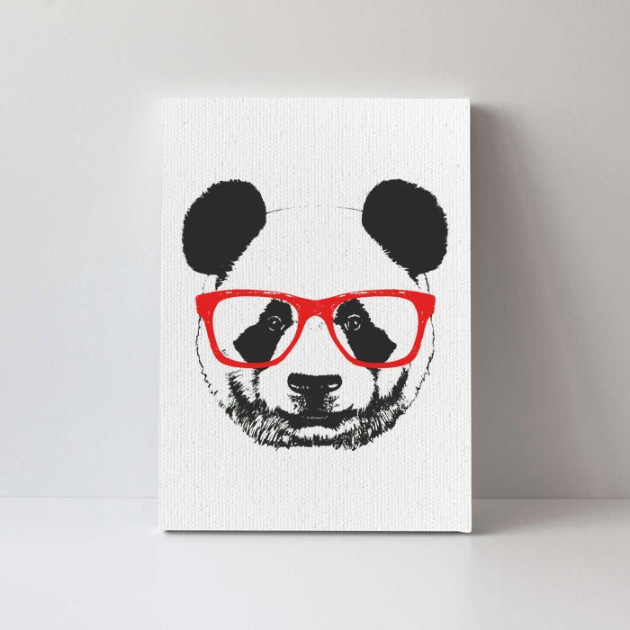 Portrait of Panda with glasses Canvas