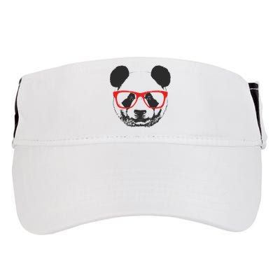 Portrait of Panda with glasses Adult Drive Performance Visor
