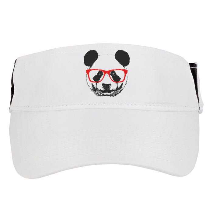 Portrait of Panda with glasses Adult Drive Performance Visor