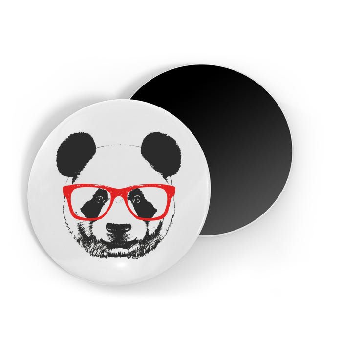 Portrait of Panda with glasses Magnet