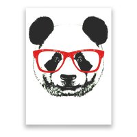 Portrait of Panda with glasses Poster