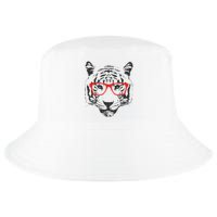 Portrait of Tiger With Glasses Cool Comfort Performance Bucket Hat