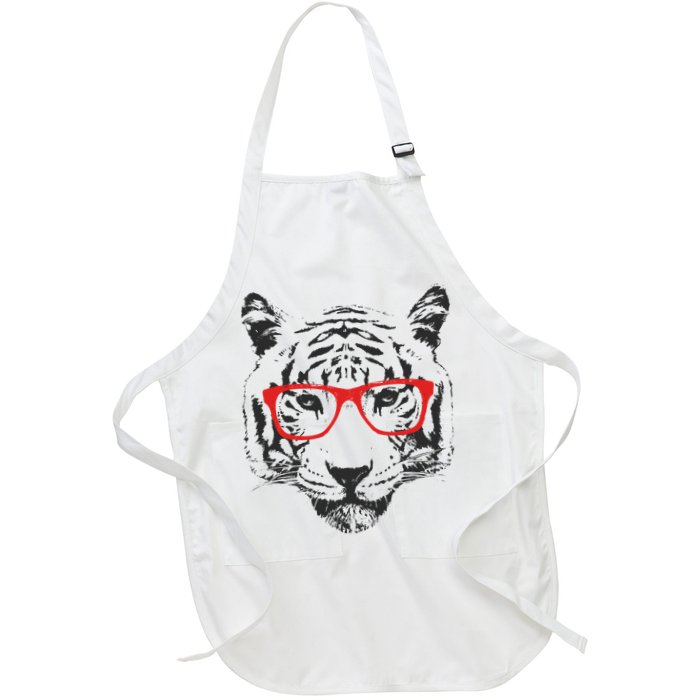 Portrait of Tiger With Glasses Apron