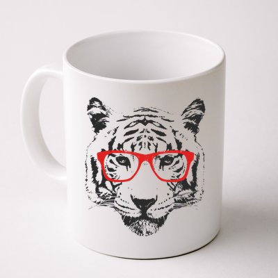 Portrait of Tiger With Glasses Mug