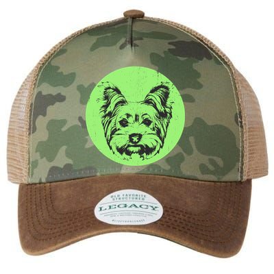 Portrait of Yorkshire Terrier Dog Legacy Tie Dye Trucker Hat
