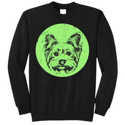 Portrait of Yorkshire Terrier Dog Sweatshirt