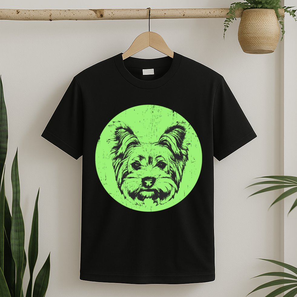 Portrait of Yorkshire Terrier Dog T-Shirt