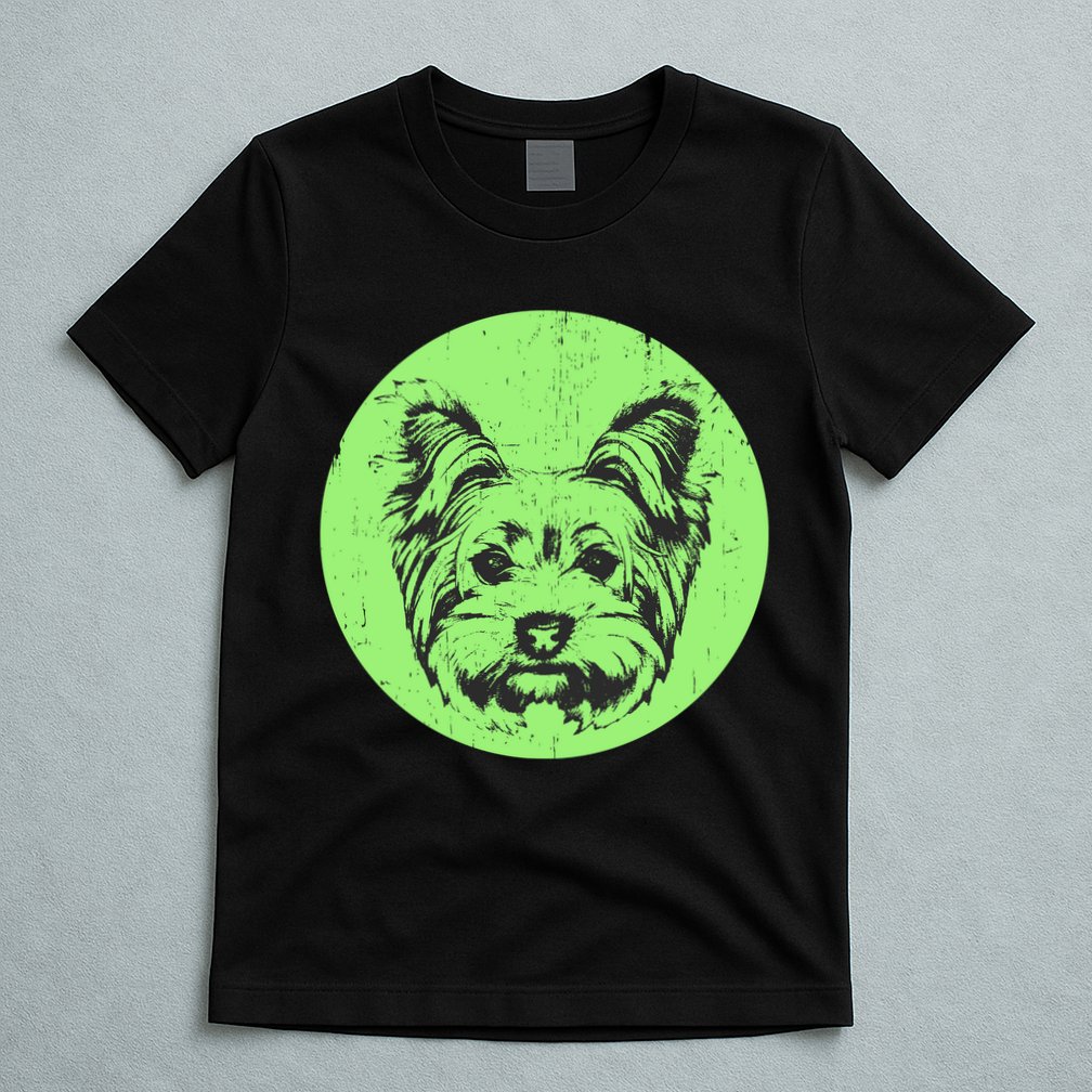 Portrait of Yorkshire Terrier Dog T-Shirt