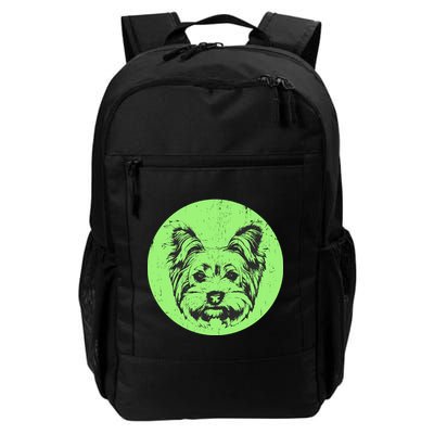 Portrait of Yorkshire Terrier Dog Daily Commute Backpack