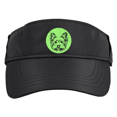 Portrait of Yorkshire Terrier Dog Adult Drive Performance Visor