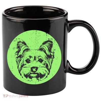 Portrait of Yorkshire Terrier Dog 11oz C Handle Ceramic Mug