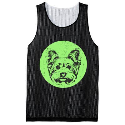 Portrait of Yorkshire Terrier Dog Mesh Reversible Basketball Jersey Tank