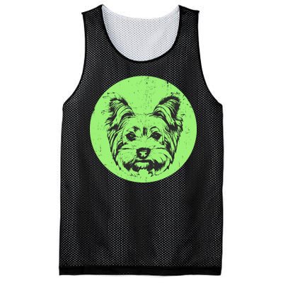 Portrait of Yorkshire Terrier Dog Mesh Reversible Basketball Jersey Tank