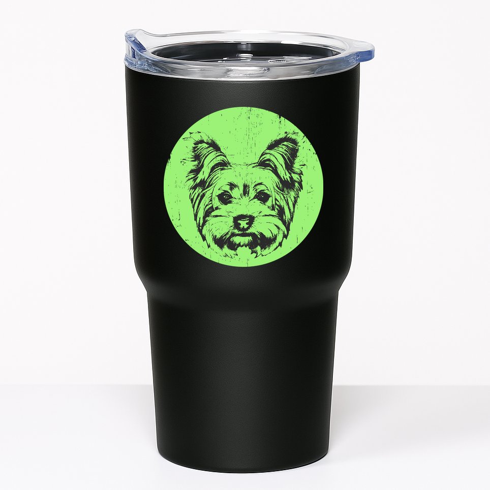 Portrait of Yorkshire Terrier Dog Tumbler