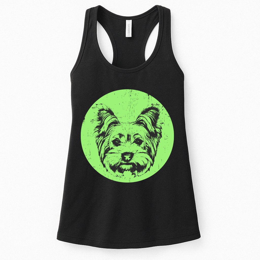 Portrait of Yorkshire Terrier Dog Womens Tank Top