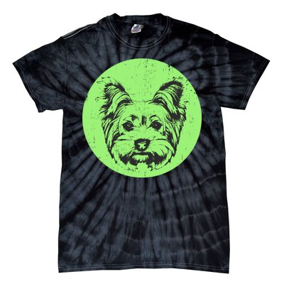 Portrait of Yorkshire Terrier Dog Tie-Dye T-Shirt