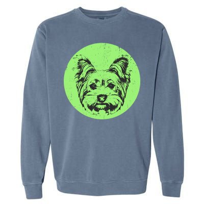 Portrait of Yorkshire Terrier Dog Garment-Dyed Sweatshirt