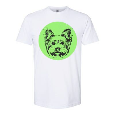 Portrait of Yorkshire Terrier Dog Softstyle CVC T-Shirt