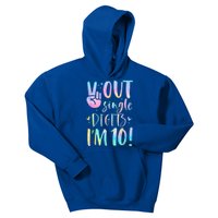 Peace Out Single Digits I'm 10 Year Old 10th Birthday Girl Kids Hoodie