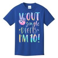 Peace Out Single Digits I'm 10 Year Old 10th Birthday Girl Kids T-Shirt