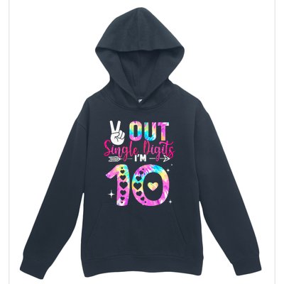 Peace Out Single Digits IM 10 Year Old 10th Birthday Urban Pullover Hoodie