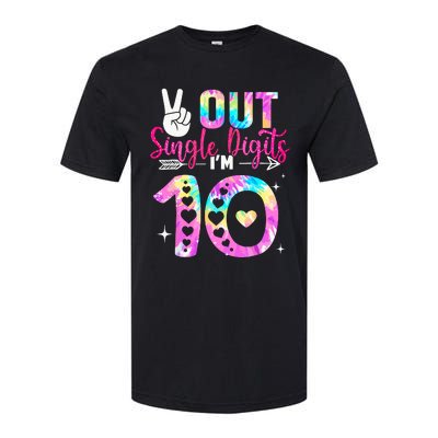 Peace Out Single Digits IM 10 Year Old 10th Birthday Softstyle CVC T-Shirt