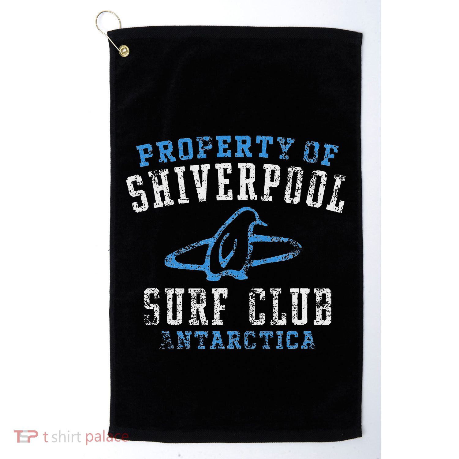 Property Of Shiverpool Surf Club Antarctica Golf Towel