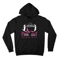 Pink Out Shirts Breast Cancer Football Hoodie