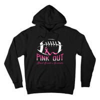 Pink Out Shirts Breast Cancer Football Tall Hoodie