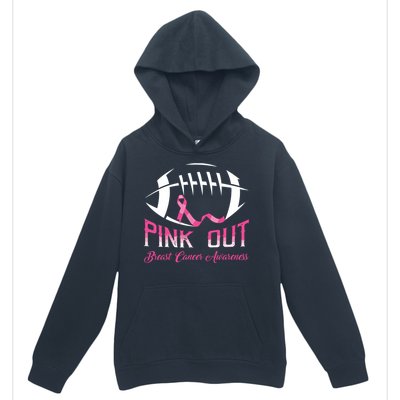 Pink Out Shirts Breast Cancer Football Urban Pullover Hoodie