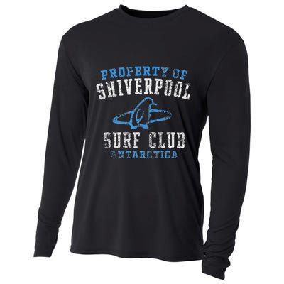 Property Of Shiverpool Surf Club Antarctica Distressed Cooling Performance Long Sleeve Crew