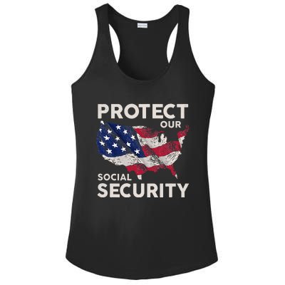 Protect Our Social Security Ladies PosiCharge Competitor Racerback Tank