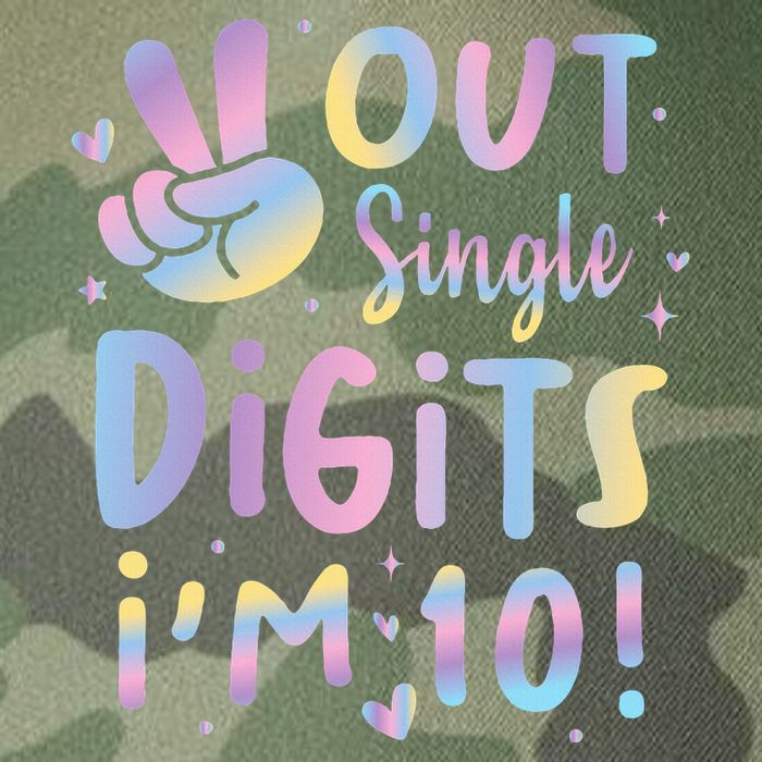 Peace Out Single Digits I'm 10 Year Old 10th Birthday Legacy Tie Dye Trucker Hat