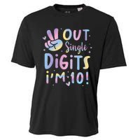 Peace Out Single Digits I'm 10 Year Old 10th Birthday Cooling Performance Crew T-Shirt