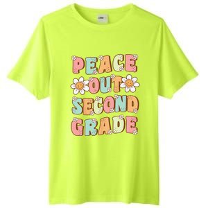 Peace Out Second Grade Cute Groovy Last Day Of 2nd Grade Tall Fusion ChromaSoft Performance T-Shirt