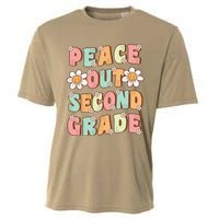 Peace Out Second Grade Cute Groovy Last Day Of 2nd Grade Cooling Performance Crew T-Shirt