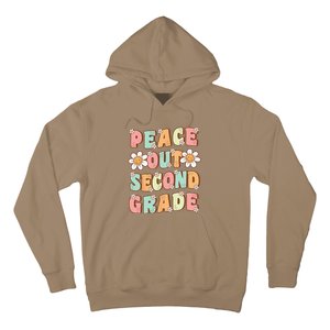 Peace Out Second Grade Cute Groovy Last Day Of 2nd Grade Hoodie