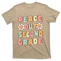 Peace Out Second Grade Cute Groovy Last Day Of 2nd Grade T-Shirt