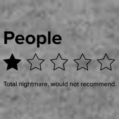 People One Star Total Nightmare Would Not Recommend T-Shirt