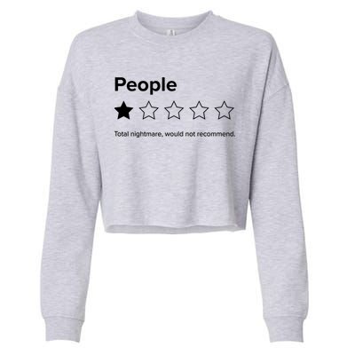 People One Star Total Nightmare Would Not Recommend Cropped Pullover Crew