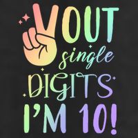 Peace Out Single Digits I'm 10 Birthday Gift Adult Drive Performance Visor