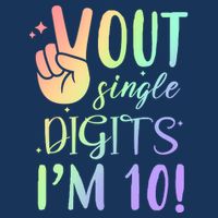 Peace Out Single Digits I'm 10 Birthday Gift Cooling Performance Crew T-Shirt