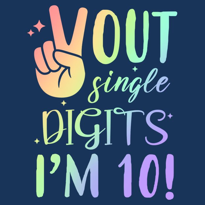 Peace Out Single Digits I'm 10 Birthday Gift Cooling Performance Crew T-Shirt