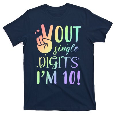 Peace Out Single Digits I'm 10 Birthday Gift T-Shirt