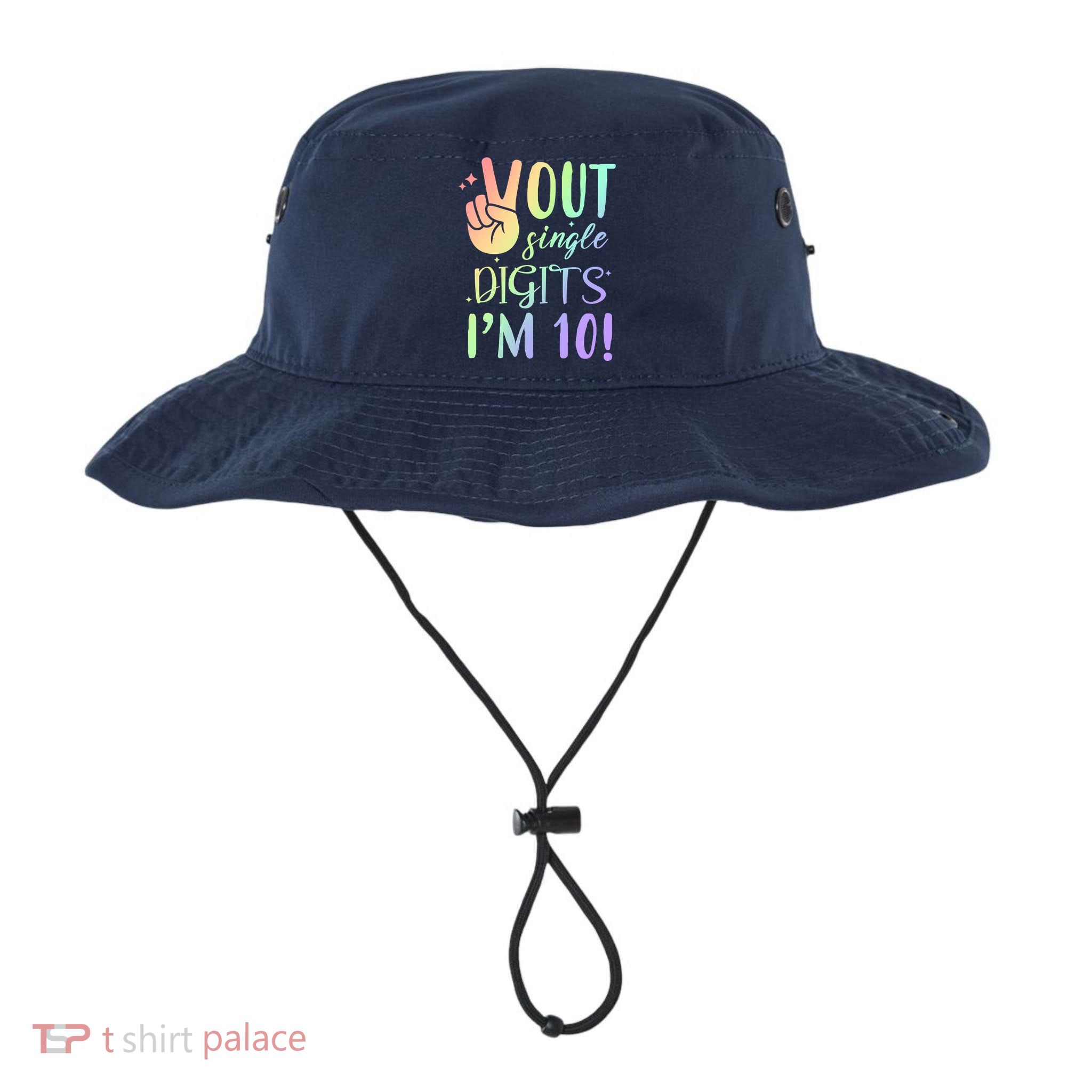 Peace Out Single Digits I'm 10 Birthday Gift Bucket Hat