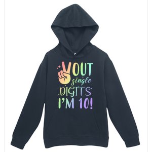 Peace Out Single Digits I'm 10 Birthday Gift Urban Pullover Hoodie