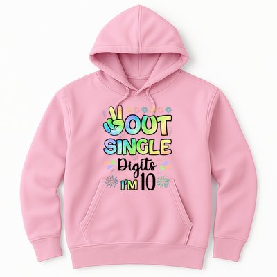 Peace Out Single Digits I'm 10 Cute Gift Hoodie