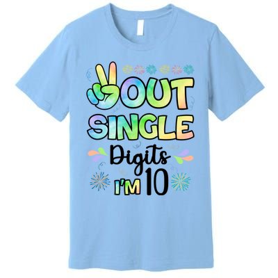 Peace Out Single Digits I'm 10 Cute Gift Premium T-Shirt