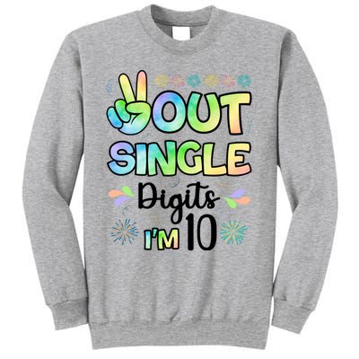 Peace Out Single Digits I'm 10 Cute Gift Sweatshirt